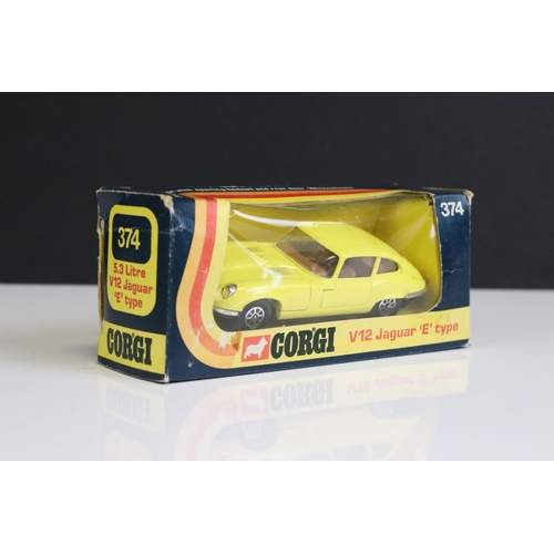 1335 - Four boxed Corgi diecast models to include 238 'By Special Request' Jaguar Mark X in pale blue (box ... 