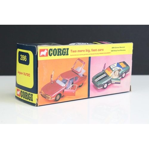 1335 - Four boxed Corgi diecast models to include 238 'By Special Request' Jaguar Mark X in pale blue (box ... 