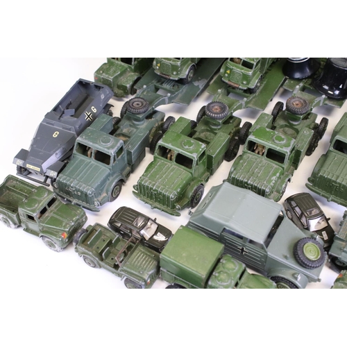 1339 - Quantity of mid 20th play worn military diecast models to include Dinky, Britains, Solido featuring ... 