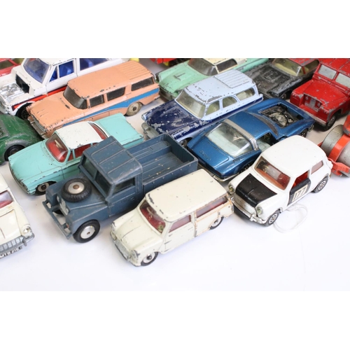 1343 - 38 Mid 20th C play worn diecast models to include Corgi and Dinky examples, featuring Dinky Range Ro... 