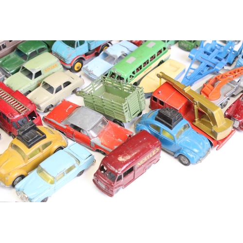 1345 - Around 100 mid 20th C play worn diecast models, mostly Matchbox Lesney, also includes Corgi & Husky ... 