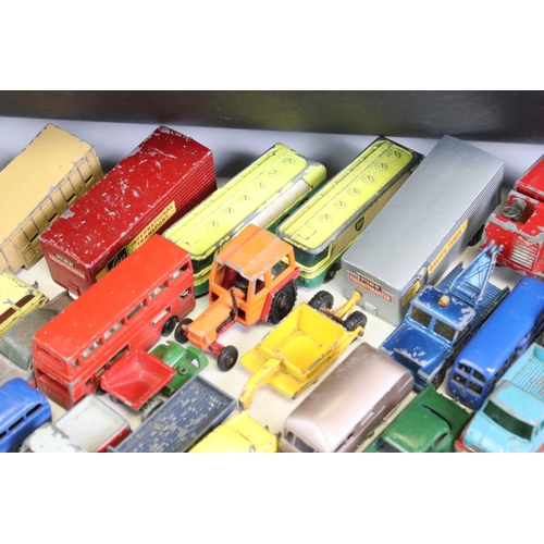 1345 - Around 100 mid 20th C play worn diecast models, mostly Matchbox Lesney, also includes Corgi & Husky ... 