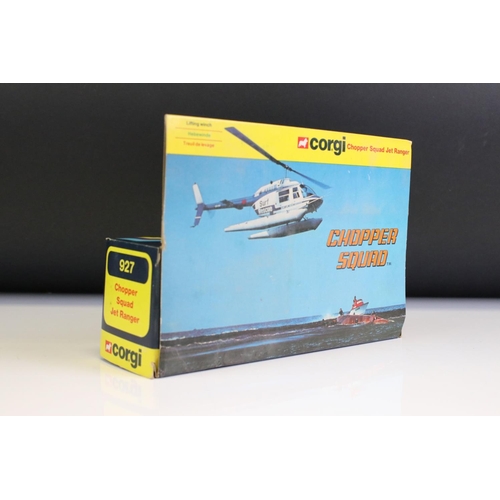 1384 - Two boxed Corgi Chopper Squad diecast models to include 927 Jet Ranger and 35 Surf Rescue, both ex