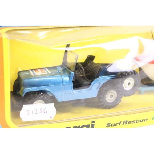 1384 - Two boxed Corgi Chopper Squad diecast models to include 927 Jet Ranger and 35 Surf Rescue, both ex