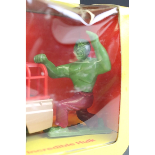 1390 - Boxed Corgi 264 The Incredible Hulk diecast model complete with figure, diecast excellent, a touch o... 