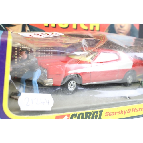 1392 - Boxed Corgi 292 Starsky & Hutch Ford Torino diecast model complete with all figures, diecast excelle... 