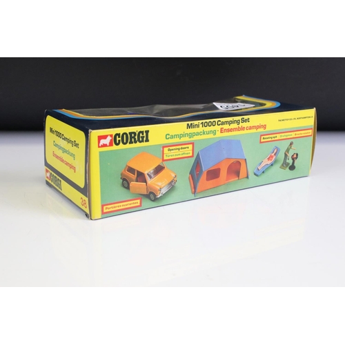 1405 - Boxed Corgi 38 Mini 1000 Camping Set diecast model complete with figures, appears to be unremoved fr... 