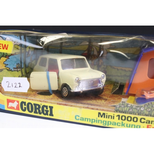 1405 - Boxed Corgi 38 Mini 1000 Camping Set diecast model complete with figures, appears to be unremoved fr... 