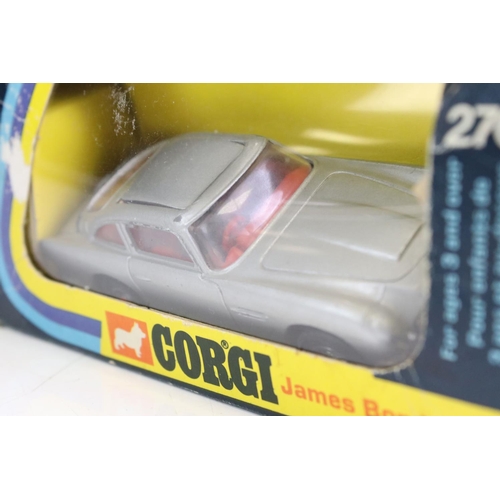 1406 - Boxed Corgi 270 James Bond 007 DB5 with secret instructions, diecast gd with a few paint chips, box ... 