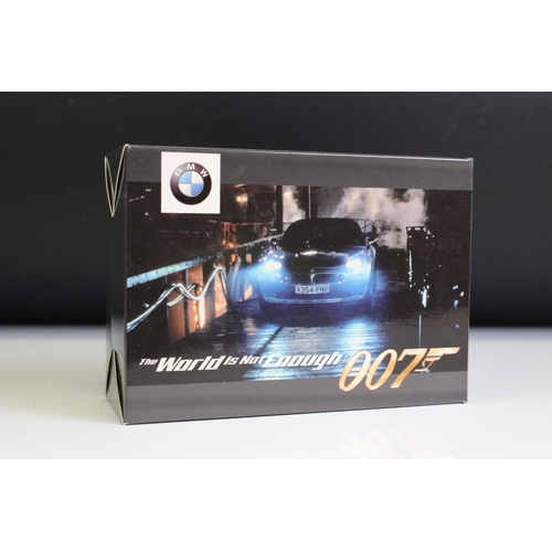 1226 - Four Boxed James Bond 007 BMW diecast models & multi-model sets, 1:87 to 1:18 scale, to include Kyos... 