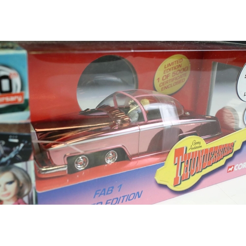 1227 - Five boxed Corgi TV related diecast models to include 2 x Gerry Anderson Thunderbirds (CC00601 FAB 1... 