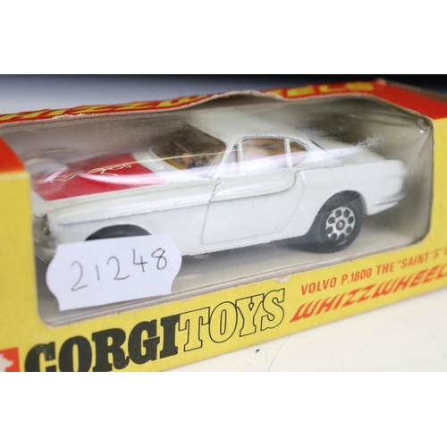 1398 - Boxed Corgi Whizzwheels 201 The Saint's Car Volvo P 1800 diecast model, red bonnet version, diecast ... 