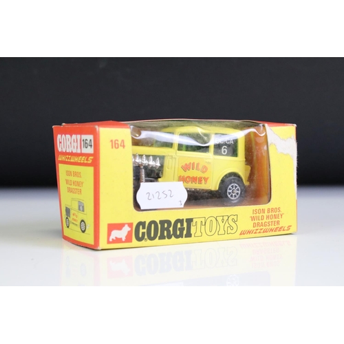 1399 - Three boxed Corgi Whizzwheels diecast models to include 383 Volkswagen 1200 Beetle in orange, 371 Po... 