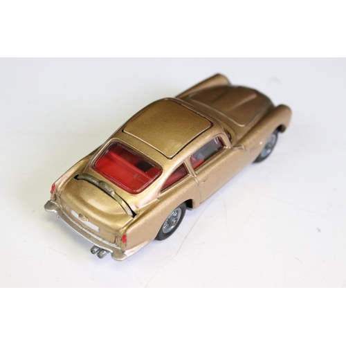 1410 - Boxed Corgi 261 James Bond Aston Martin DB5 diecast model with 2 x ejector figures and secret instru... 