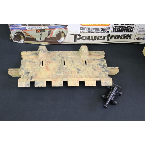 242 - Two Boxed Matchbox Powertrack slot car racing sets to include Grand Prix 1000 and Super Sport 3000 (... 