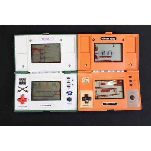 246 - Retro Gaming - Two Nintendo Game & Watch Multi Screen games consoles (Zelda & Donkey Kong - both mis... 