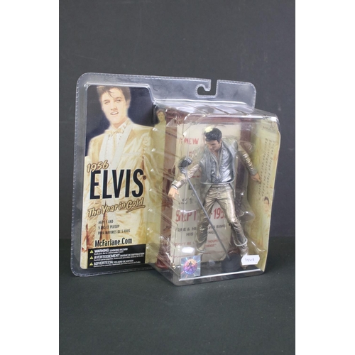 258 - Three boxed McFarlane Elvis Presley figures to include Las Vegas Elvis, Aloha Elvis and 1956 The Yea... 