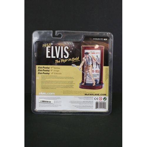 258 - Three boxed McFarlane Elvis Presley figures to include Las Vegas Elvis, Aloha Elvis and 1956 The Yea... 