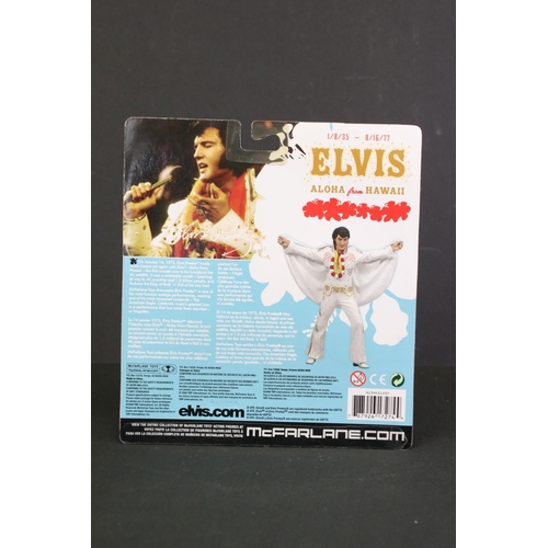 258 - Three boxed McFarlane Elvis Presley figures to include Las Vegas Elvis, Aloha Elvis and 1956 The Yea... 