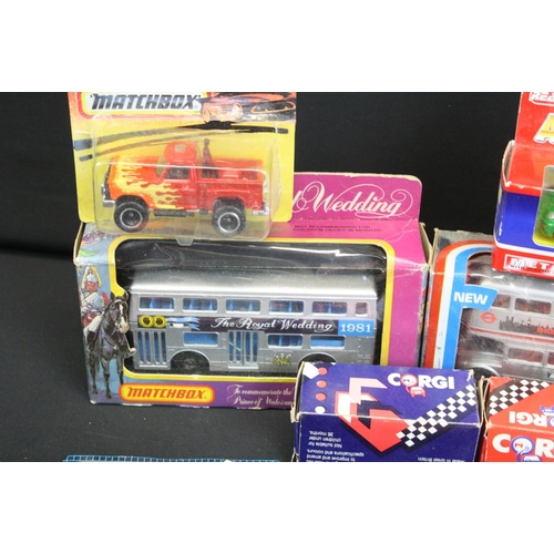 1213 - 14 Boxed & carded diecast models to include Matchbox, Corgi and Action City featuring boxed Matchbox... 