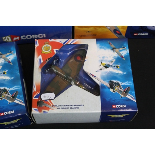 1216 - Five boxed Corgi The Aviation Archive diecast models to include 2 x 1:72 Flying Aces ltd edn (49102 ... 