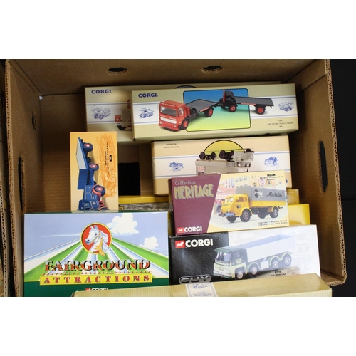 1223 - 40 Boxed Corgi diecast models to include 4 x Road Transport, 3 x Classic Fire Vehicles, 2 x Building... 