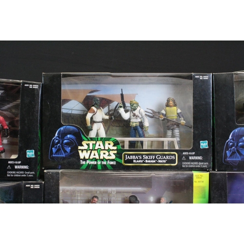 358 - Star Wars - Nine boxed Kenner / Hasbro The Power of the Force figure sets to include Jabba The Hutt'... 