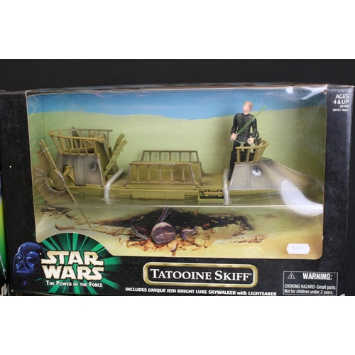 360 - Star Wars - Two boxed Kenner vehicle & figure sets to include Tatooine Skiff and Y Wing Fighter (som... 