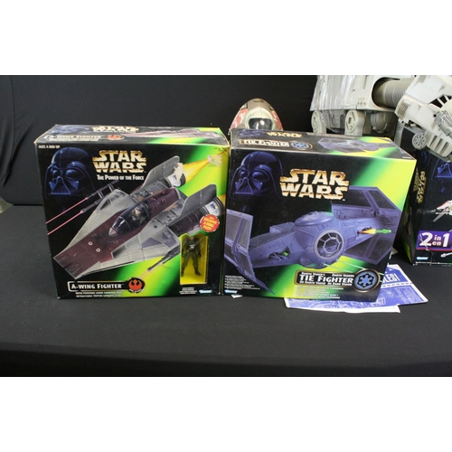 364 - Star Wars - Three boxed Kenner accessory sets to include Darth Vaders Tie Fighter Lukes T-16 Skyhopp... 