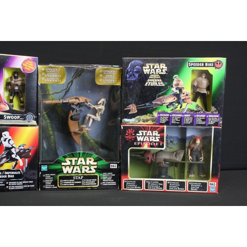 367 - Star Wars - Six boxed / carded Hasbro / Kenner figure and accessory sets to include Shadows of the E... 