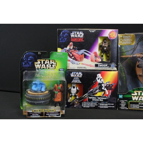 367 - Star Wars - Six boxed / carded Hasbro / Kenner figure and accessory sets to include Shadows of the E... 