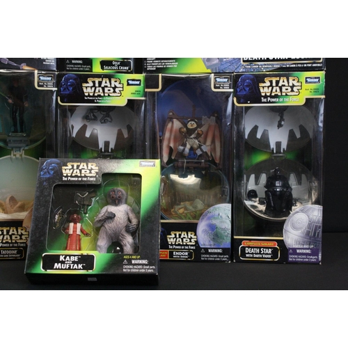 369 - Star Wars - Nine boxed Kenner figure & accessory sets to include 2 x Death Star & Darth Vader (varia... 