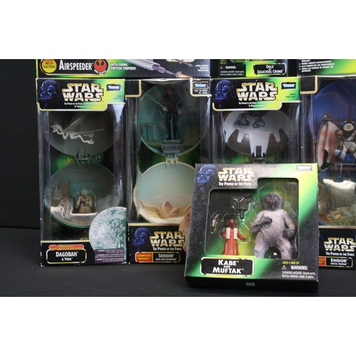 369 - Star Wars - Nine boxed Kenner figure & accessory sets to include 2 x Death Star & Darth Vader (varia... 