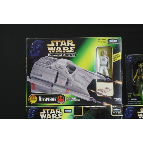 369 - Star Wars - Nine boxed Kenner figure & accessory sets to include 2 x Death Star & Darth Vader (varia... 