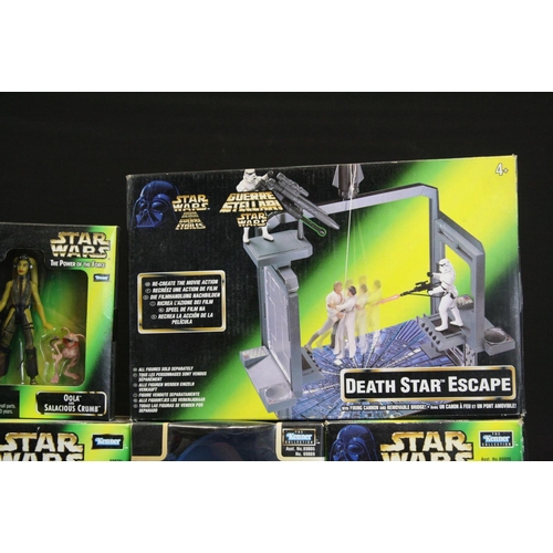 369 - Star Wars - Nine boxed Kenner figure & accessory sets to include 2 x Death Star & Darth Vader (varia... 