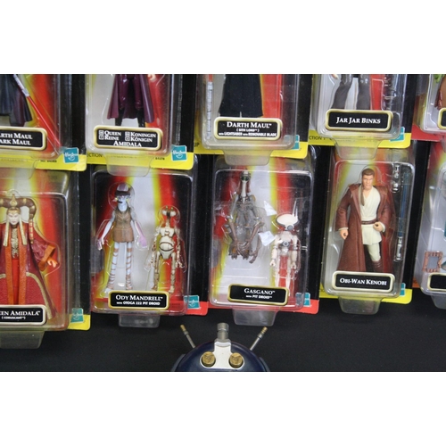 370 - Star Wars - 26 Carded Hasbro Episode I Comm Talk Chip figures plus a Comm Talk, condition vg overall