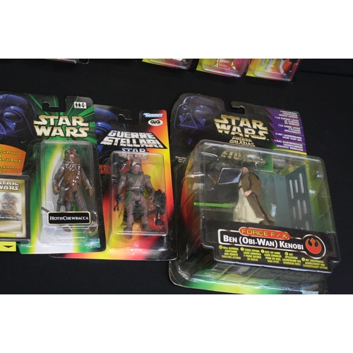 371 - Star Wars - 47 carded Kenner figures to include Power of the Jedi, Shadows of the Empire, Lombra Del... 