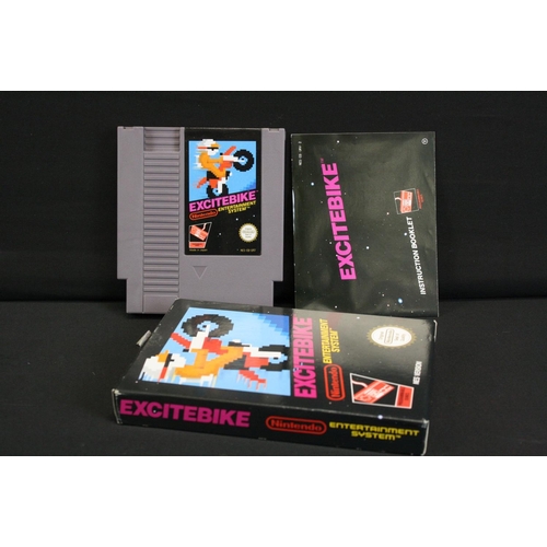 375 - Retro Gaming - Five boxed Nintendo NES games to include Ultimate Air Combat, Digger T Rock, Excitebi... 