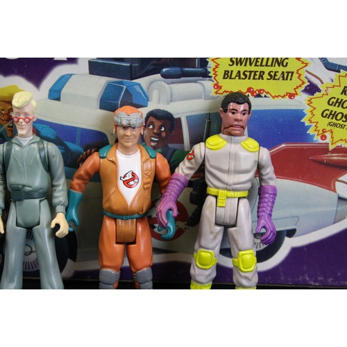 378 - The Real Ghostbusters - Boxed Kenner ECTO 1 vehicle along with 5 x Ghostbusters figures with 2 x pro... 