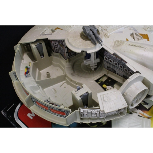 383 - Star Wars - Boxed Palitoy Millennium Falcon Spaceship (no. 33364 - tatty box), together with 2 x Luc... 