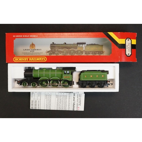 2 - Six boxed Hornby OO gauge locomotives to include R073 BR Class 47 Diesel, R866 LNER B12, R751 BR Co ... 