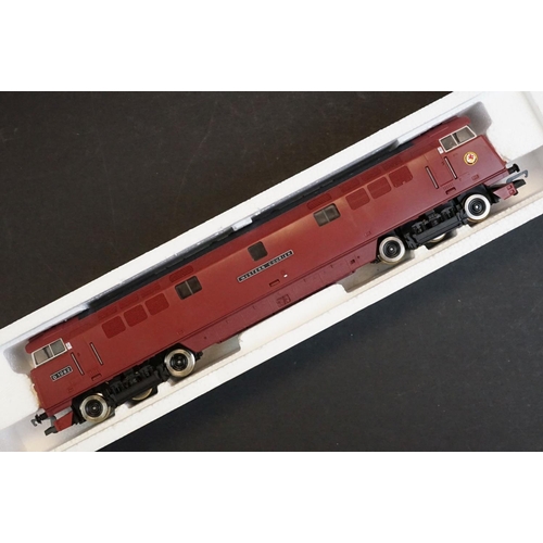 4 - Five boxed Hornby OO gauge locomotives to include R352 BR Class 52 Western Diesel, R307 BR Class 47 ... 