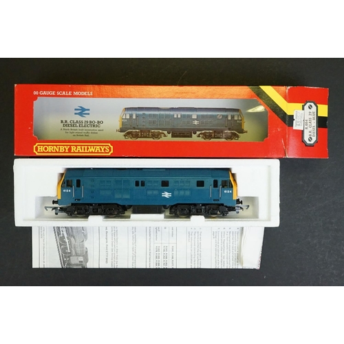 5 - Four boxed Hornby OO gauge locomotives to include R374 SR Battle of Britain Loco Spitfire, R685 LMS ... 