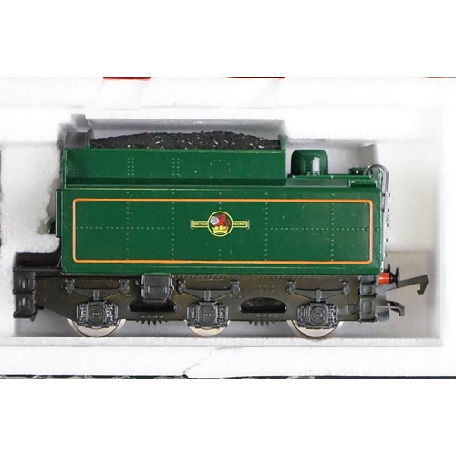 10 - Four boxed Hornby OO gauge locomotives to include R063 BR loco Britannia, R857 BR Loco Ivatt Class 2... 