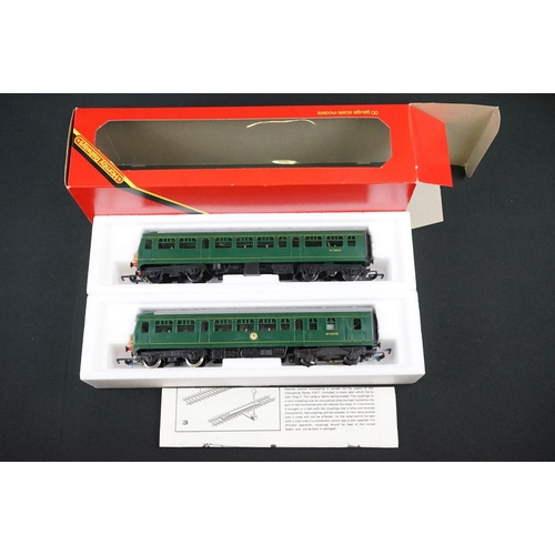 10 - Four boxed Hornby OO gauge locomotives to include R063 BR loco Britannia, R857 BR Loco Ivatt Class 2... 