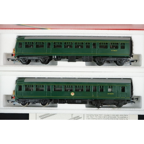 10 - Four boxed Hornby OO gauge locomotives to include R063 BR loco Britannia, R857 BR Loco Ivatt Class 2... 