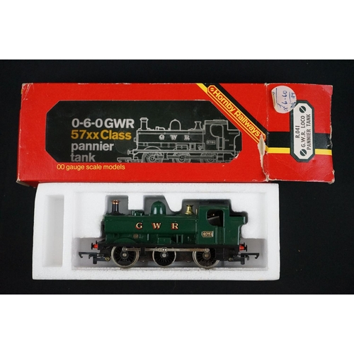 10 - Four boxed Hornby OO gauge locomotives to include R063 BR loco Britannia, R857 BR Loco Ivatt Class 2... 