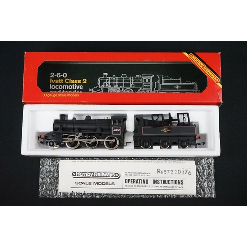 10 - Four boxed Hornby OO gauge locomotives to include R063 BR loco Britannia, R857 BR Loco Ivatt Class 2... 