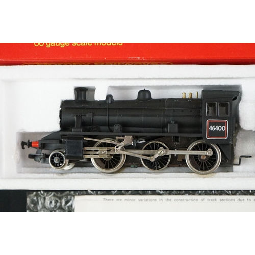 10 - Four boxed Hornby OO gauge locomotives to include R063 BR loco Britannia, R857 BR Loco Ivatt Class 2... 