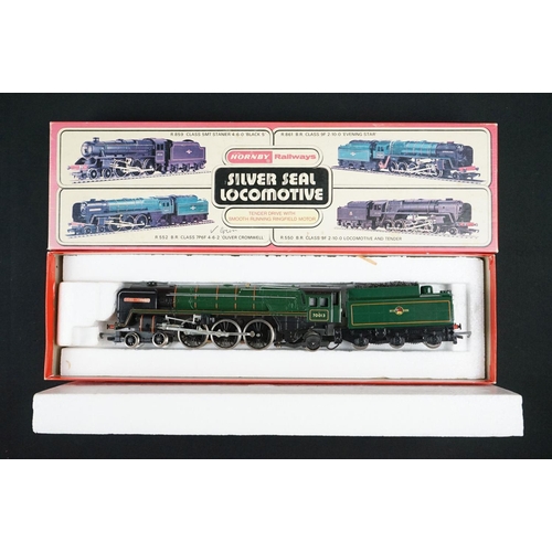 11 - Two boxed Hornby OO gauge locomotives to include R861 BR 2-10- Evening Star and R552 BR 4-6-2 Oliver... 